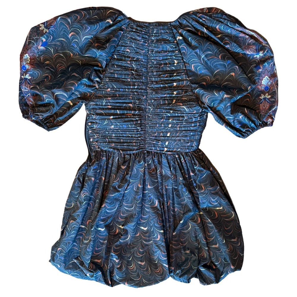 Ulla Johnson NWOT Gwen printed ruched taffeta mini dress - Picture 11 of 13